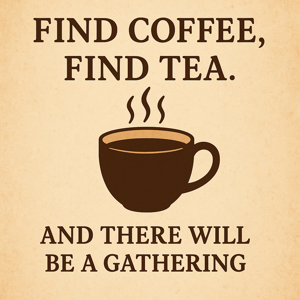 Find Coffee, Find Tea, and There Will Be a Gathering