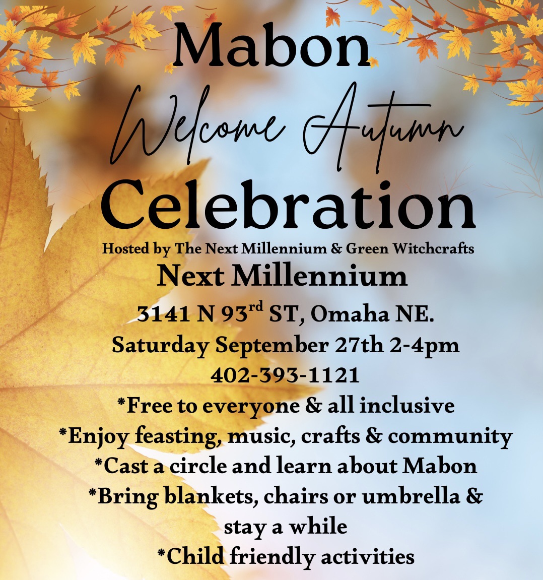 Celebrate Mabon in Omaha, Nebraska with Next Millennium